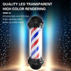 Black Scroll Barber Pole 75x17cm