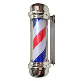 Silver Scroll Barber Pole 60x19cm