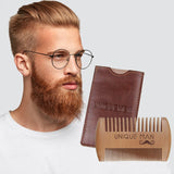 wooden beard comb