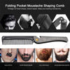 Bad Boys Depot  Folding Steel Combs For Men Oil Head Portable Beard Combs Hair Styling Product Combs For Man Foldable hair comb